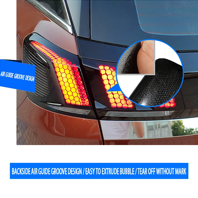 Автомобильный задний фонарь Стикеры s для peugeot 3008 GT GT Вафельная Ткань Декоративные светильники Стикеры автомобиля Средства для укладки волос