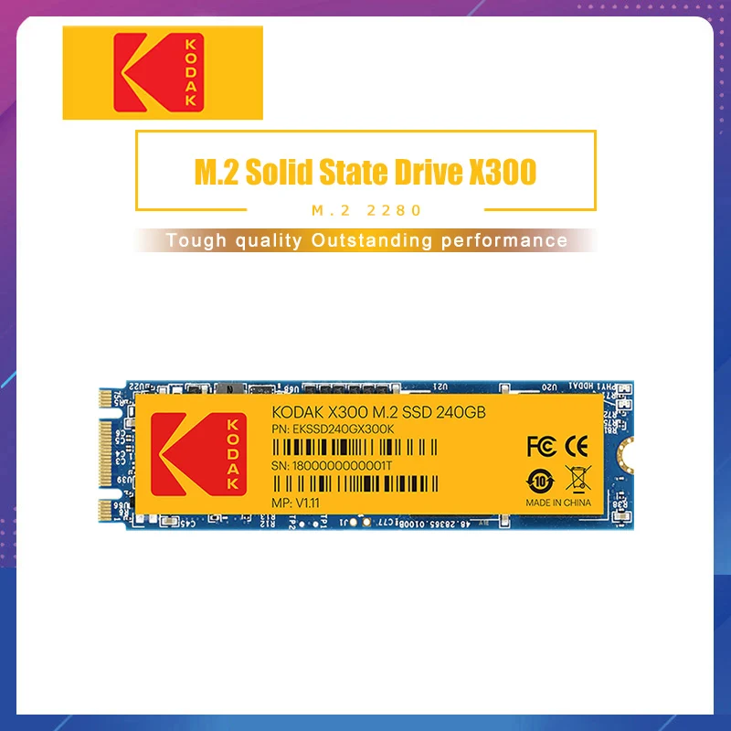  Kodak X300 SSD M.2 PCIE SSD M2 120GB NVME 2280 128GB 256GB 512GB 1TB Interne disk 240GB Solid State