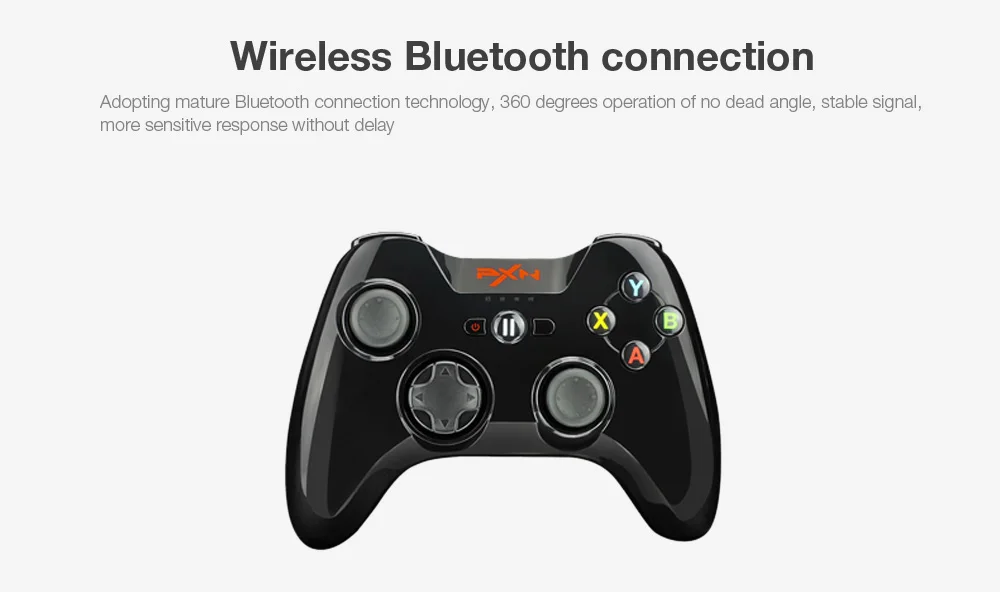 

PXN - 6603 MFi Certified Wireless Bluetooth Game Controller Joystick Vibration Handle Gamepad for iPhone / iPad / iPod Touch