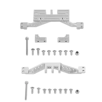 

Front/Rear Axle Reinforcement Silver Alloy Link Rod Axle Mount Set For Axial Scx10 Rc Spare Parts And Accessory Hot!