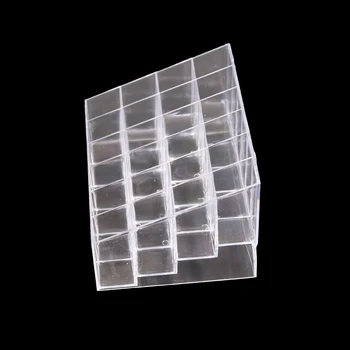 

24 Grid Lipstick Holder Organizer Case Display Rack for Lipstick Brushes Bottles Transparent Cosmetic Makeup Organizer