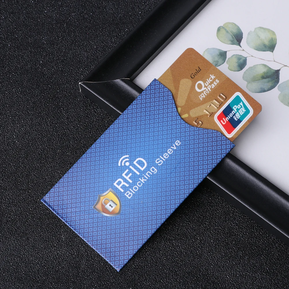 5 шт. защита от кражи для кредитных карт RFID защитный чехол банковских