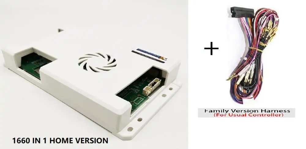 1660 IN 1 and wires FAMILY VER 2600 в 1/1660 в 1 мультиигровая приставка для дома, ТВ, игровая доска, печатная плата, видео 3D игры, HDMI VGA для аркадной машины с монетоприемником - Цвет: 1660 IN 1 and wires