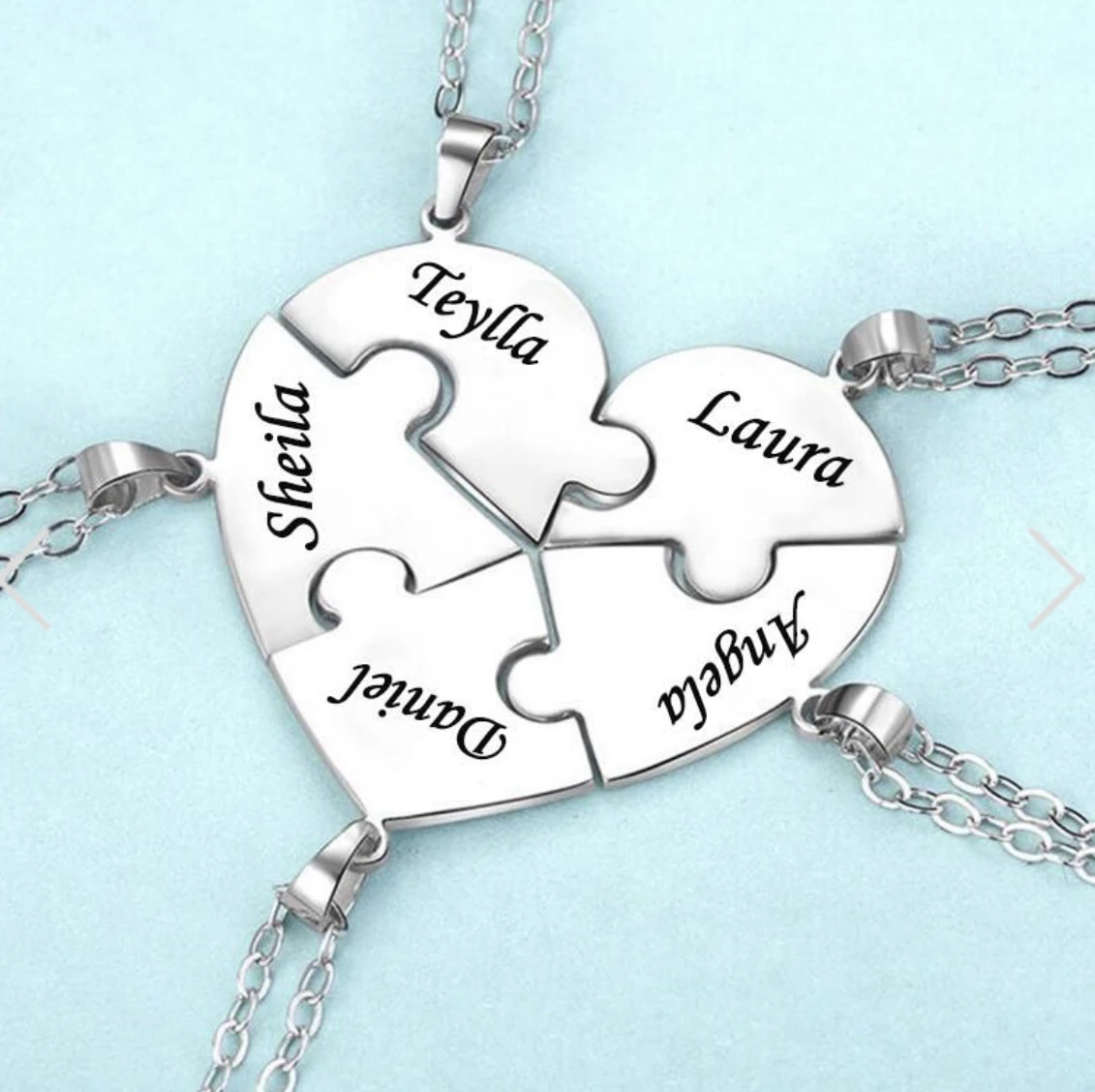 Collane sorelle migliori amiche, set 3 collane, collana distanza, collana con frase stampata a
