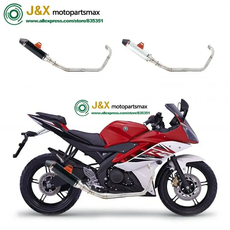 Полная выхлопная система мотоцикла Escape slip on для yamaha YZF R15 MT15 MT-15 2008- средняя труба глушителя DB-Killer