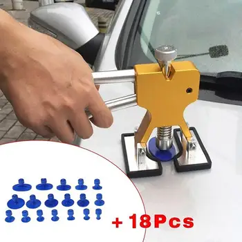 

Portable Auto Car Body Paintless Dent Removal Puller Repair Tool with 18 Pulling Tabs