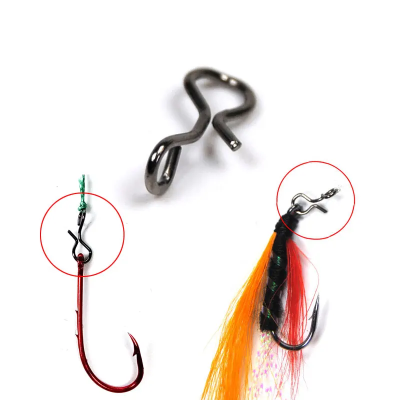 50x Fly Fishing Snap Hooks/links/connectors Quick Change For Flies Hook
