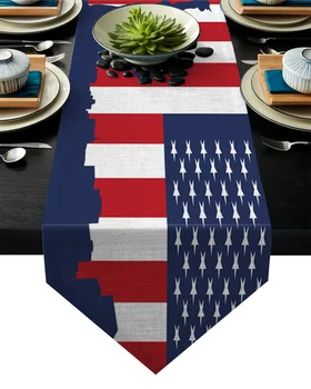 

Flag Liberty July Capital Democracy Table Runner Table Flag Home Party Decorative Tablecloth Table Runners
