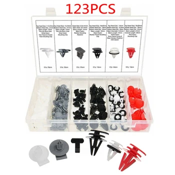 

Assortment Rivets 123pcs Push pins Auto Wheel Arch Side Door Fastener Clip