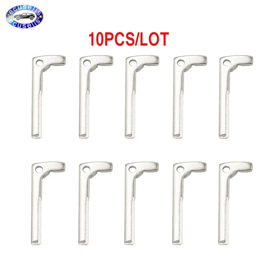 10PCS* New Replacement Smart Chrome Remote Car Fob Key Blade Insert for Benz A E S G CLK SLK ML Class after 2010 uncut key blade |