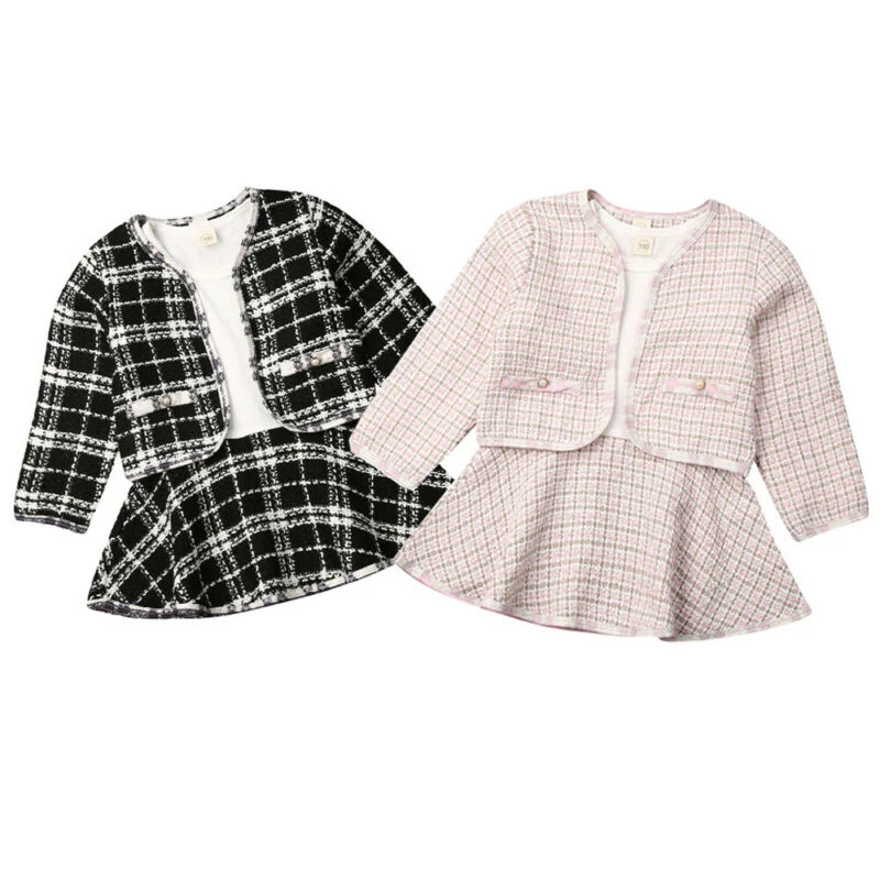 baby girl dress and coat set