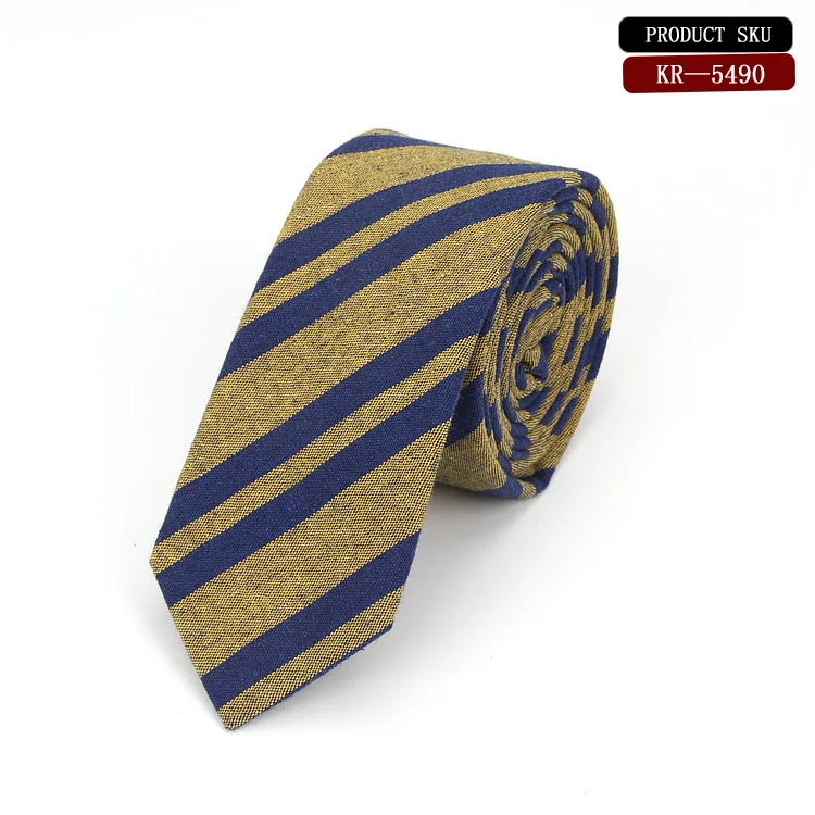 Новинка года, хлопковые галстуки для мужчин, узкий галстук для мальчиков, Мужская модная одежда, аксессуары для подарка для отца, отца, сына - Цвет: KR5490