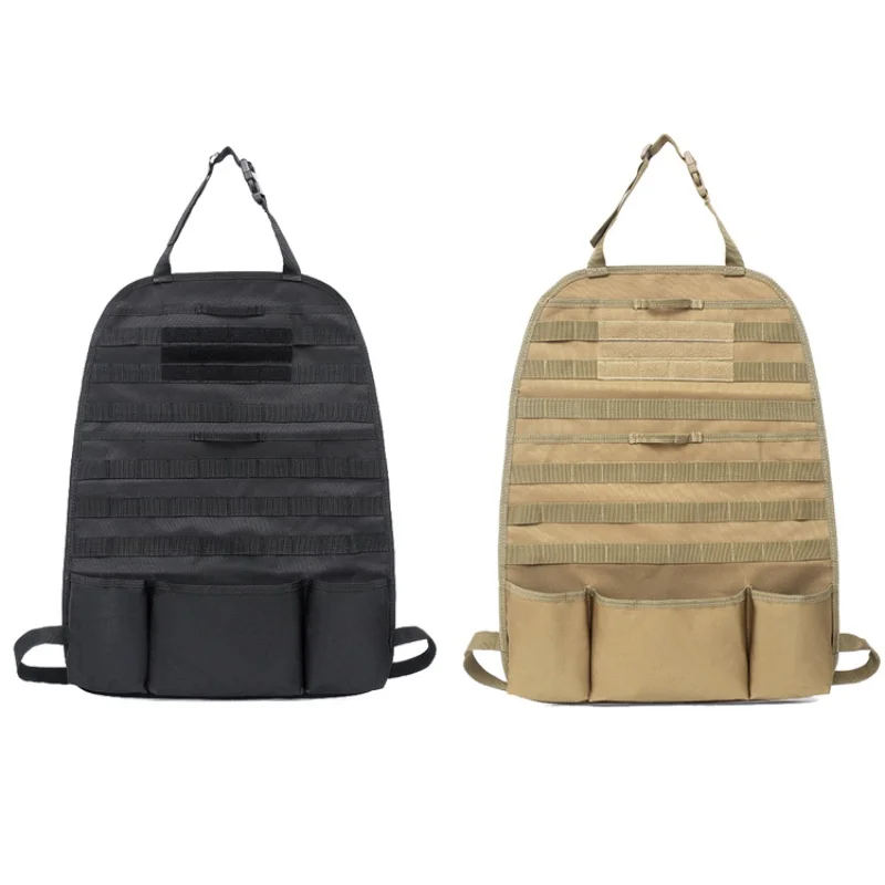 

Car Seat Back Organizer, Tactical MOLLE Vehicle Panel Car Seat Cover Protector Universal Fit Hunting Bags Pouches