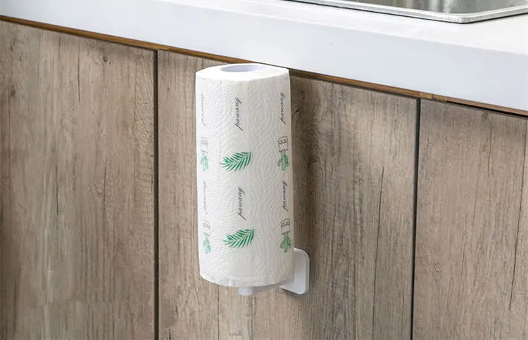 Настенное крепление бумажный держатель для полотенец клей без сверления ткани бумажные полотенца в рулоне держатель для кухни, ванной, туалета диспенсер бумаги