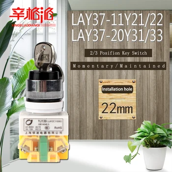 

Installation hole 22mm 2/3Posifion Key-lock push button Momentary/Maintained LAY37-11Y21 LAY37-11Y22 LAY37-20Y31 LAY37-20Y33