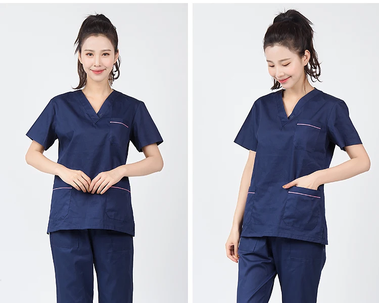 Летний женский больничный медицинский скраб, комплект одежды, модный дизайн в обтяжку стоматологические халаты, салон красоты, мужская униформа медсестры