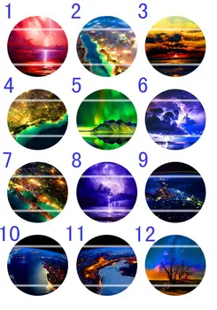 

Handmade Colorful picture Round Glass Cabochons Refrigerator magnet for Necklace Decoration and Phone Chain Accessaries375