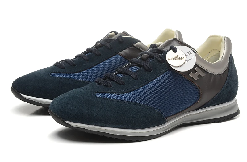 Hogan Scarpe/Лидирующий бренд; роскошные мужские кроссовки из натуральной кожи; мужская повседневная обувь из дышащего сетчатого материала; удобная прогулочная обувь