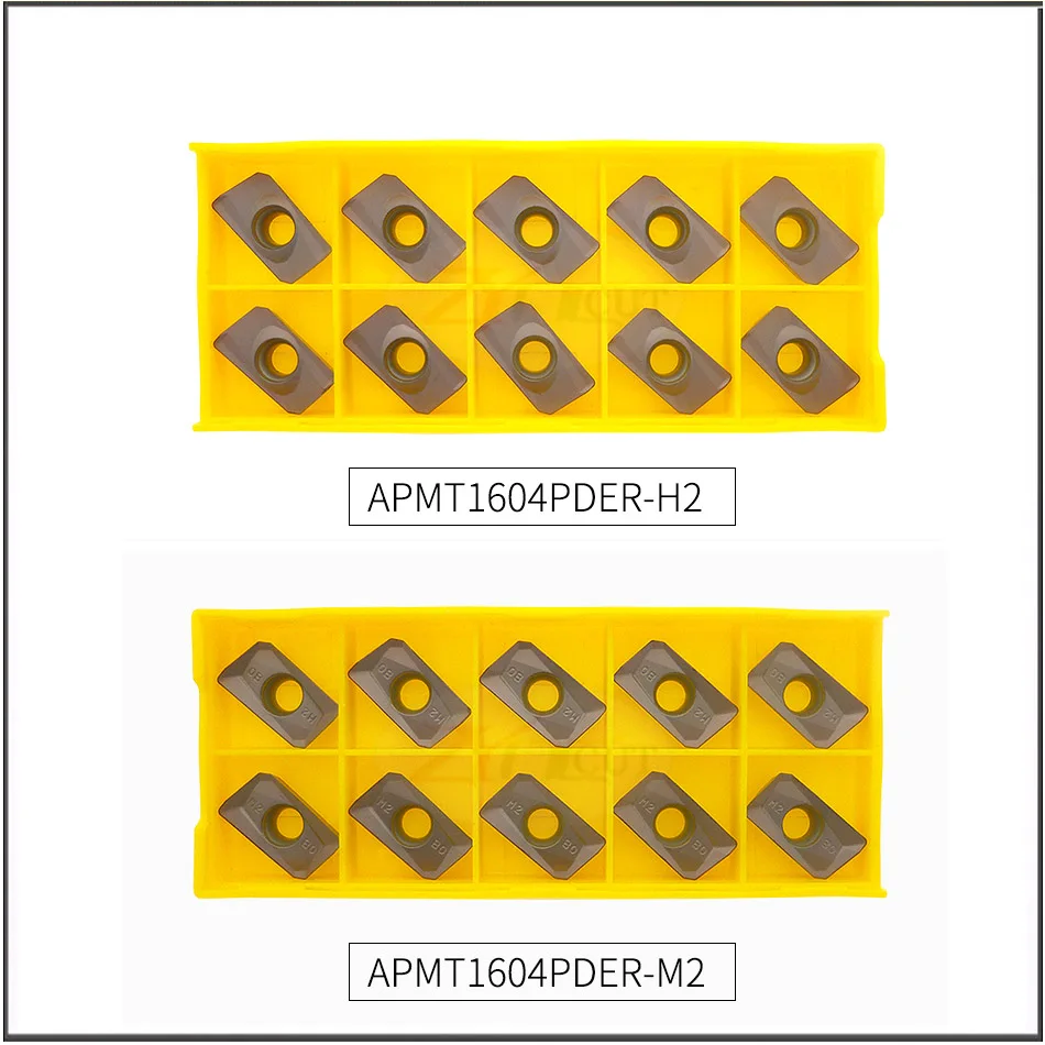 10 шт. APMT1604PDER H2/M2 P201F, R0.8 плоское Черновая режущее лезвие с твердосплавной вставкой, прямоугольное плечо лицо фрезерные вставки