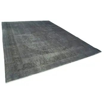 

290x394 Cm Purple Handmade Overdyed Large Area Rug-9x13 Ft