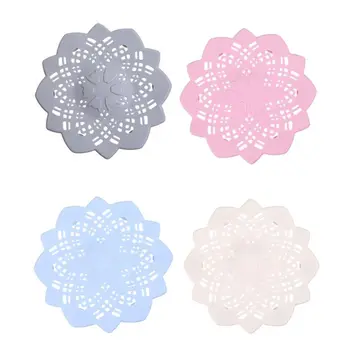 

2pcs Flower Hair Catcher Bath Drain Bathroom Shower Strainer Kitchen Sink Cover