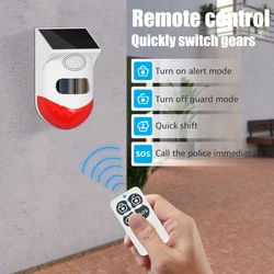 TUYA Smart Wifi Solar Alarm Security System Infrared Detector Solar Alarm Outdoor PIR Waterproof Wireless Alarm Infrared Sensor