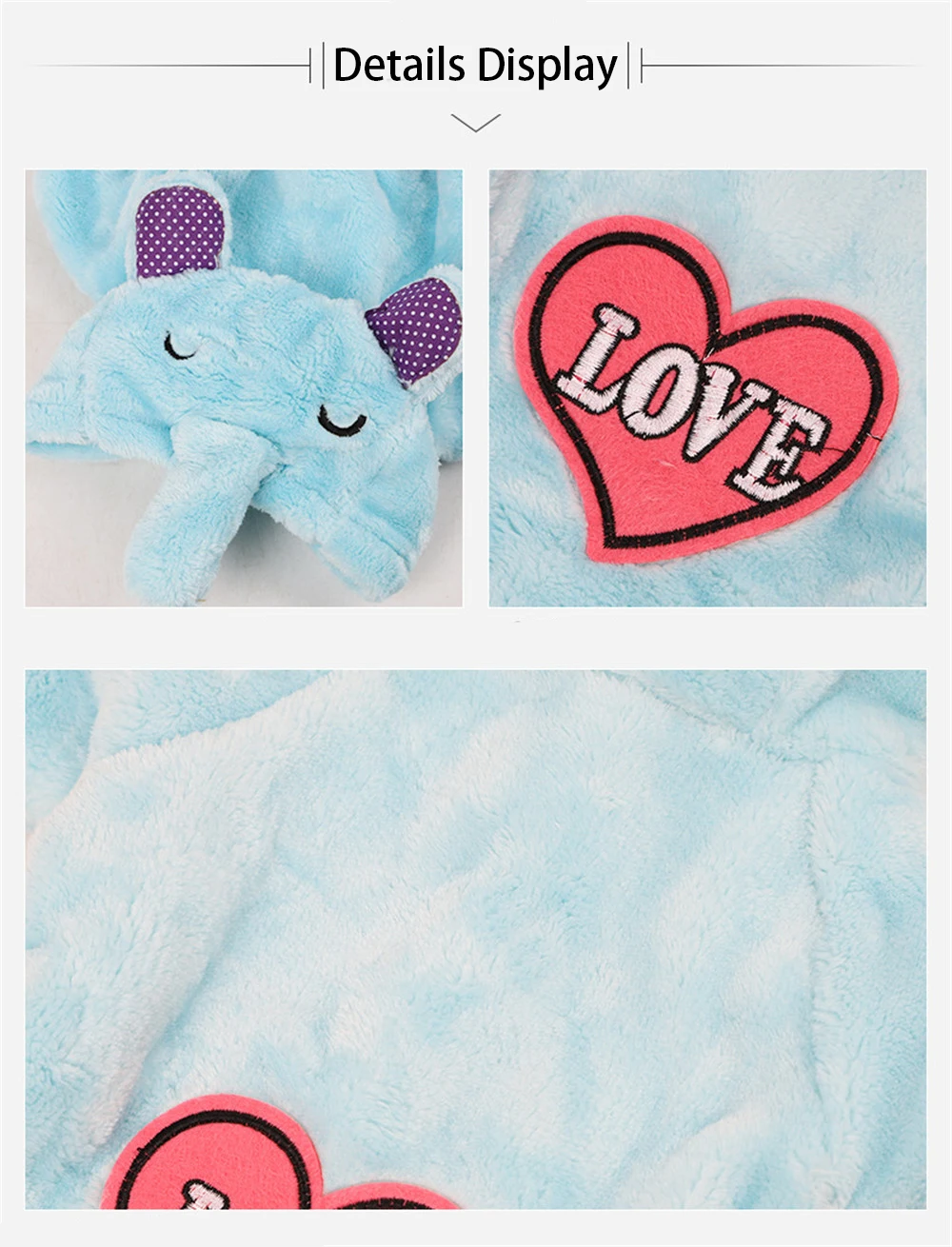 2020 Cute Dog Clothes for Chihuahua Pet Bear Pig Costume Puppy Hoodies Rabbit Dog Coat Jacket Rabbit Pajamas Clothes Pug Bulldog (14)