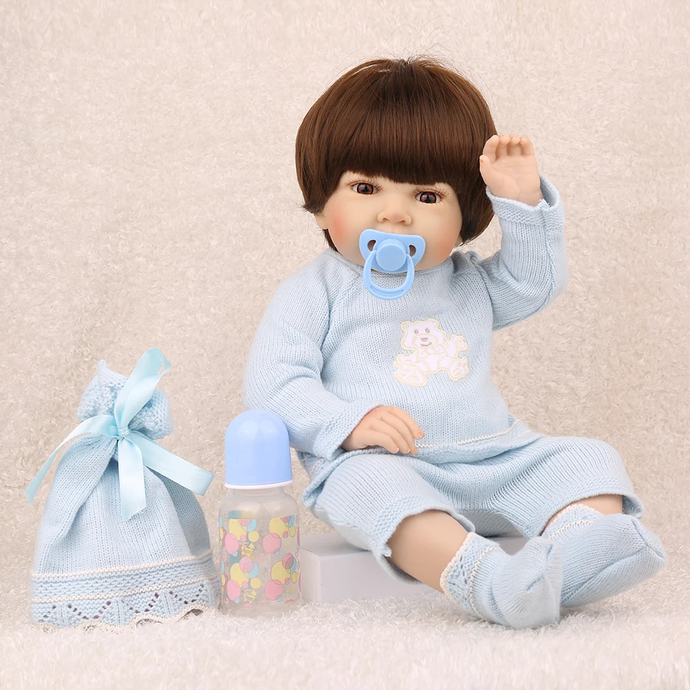 55 см Reborn Baby Princess кукла полная виниловая смешная игрушка 22 дюймов прекрасный мальчик красивый Bebe красивое платье горячая Распродажа