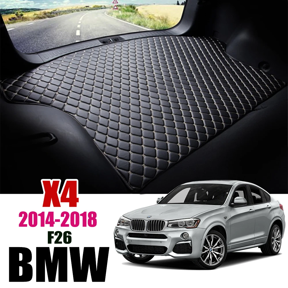 Кожаный коврик для багажника автомобиля X4 подкладки BMW 20i 28i 35i 40i груза F26 2014-2018