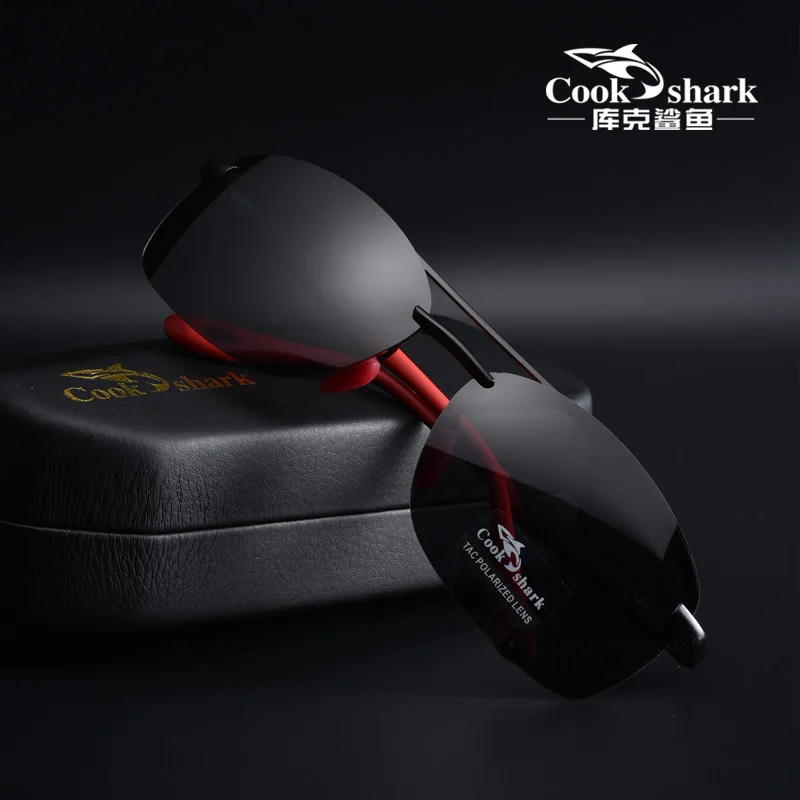 

Cook shark men's sunglasses polarized driving driver glasses trend new color-changing day and night sunglasses men's models