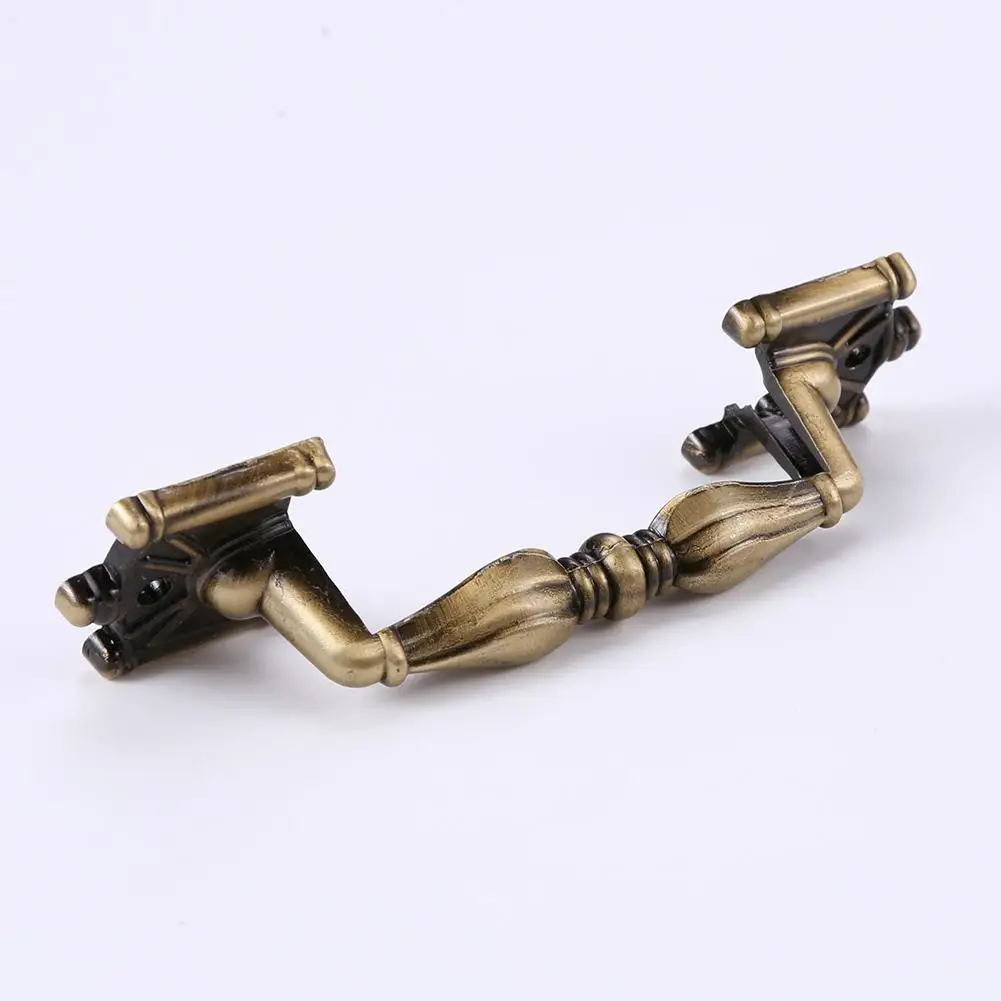 Door Handles Cabinet Handles Green Bronze Vintage Wardrobe Drawer Knobs Pull Furniture Hardware