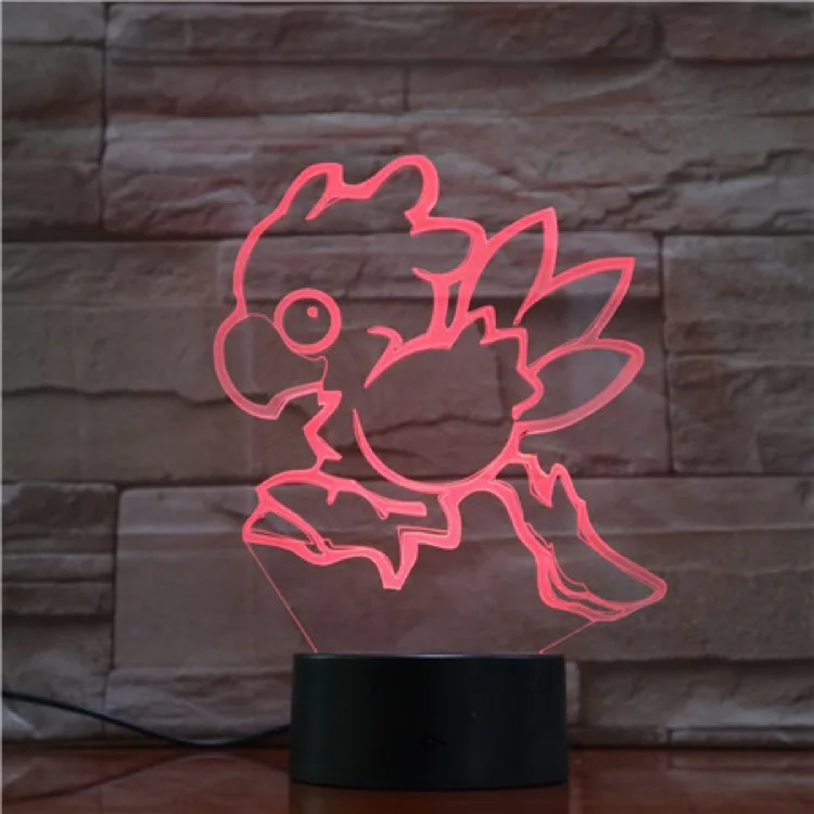 VCity Pokemon 3D ночник Fennekin Rowlet Entei мультяшный светильник прекрасные подарки для Детские вееры домашняя спальня атмосферное освещение Декор