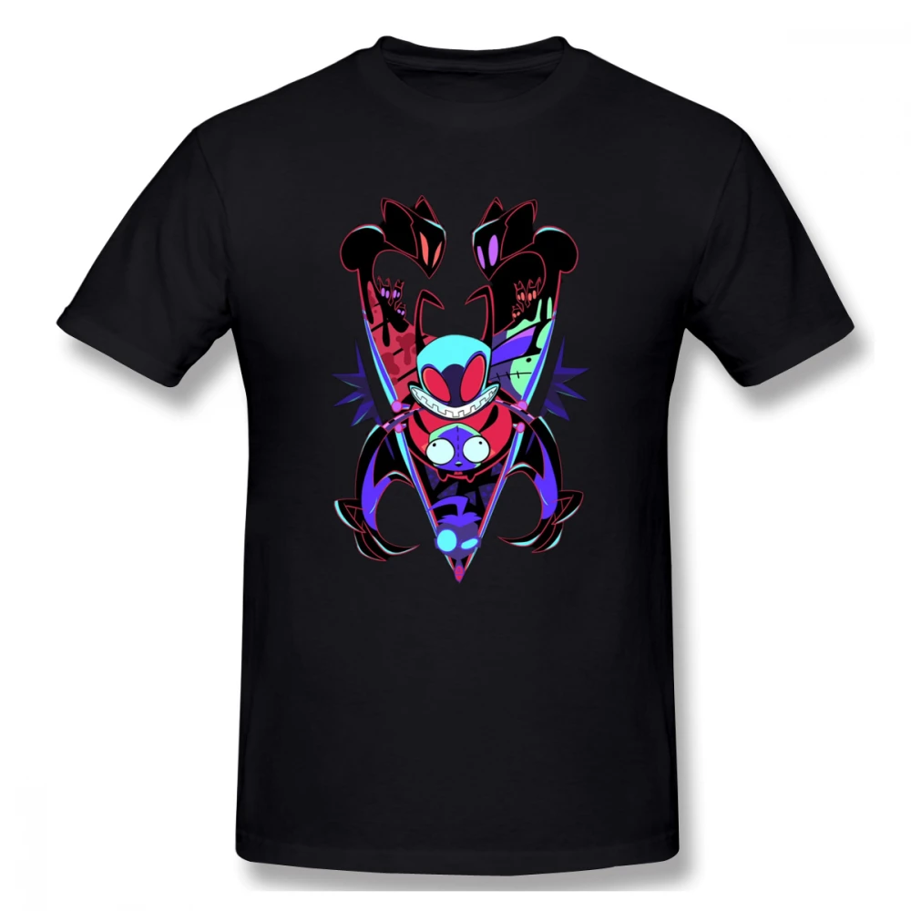 

Black Invader ZIM Casual O-Neck Men's Basic Short Sleeve T-Shirt 100% Cotton Tee Shirt Printed men clothes 2019