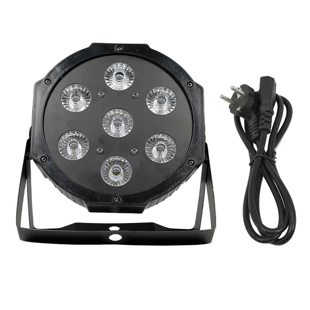 7x18 Вт led par Светильник rgbwa uv 6in1 плоский dj dying s|Эффект освещения сцены| |