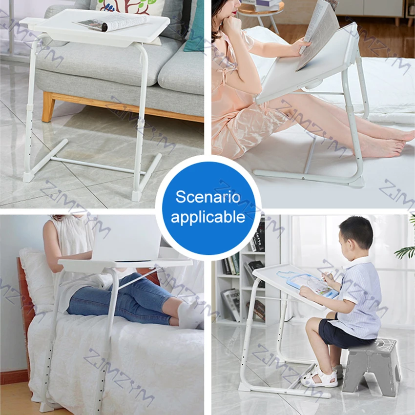 Simple Fashion Folding Laptop Table DIY Height Adjustment Multifunction Computer Desk Beside Bed Sofa Home Small Laptop Table laptop stand