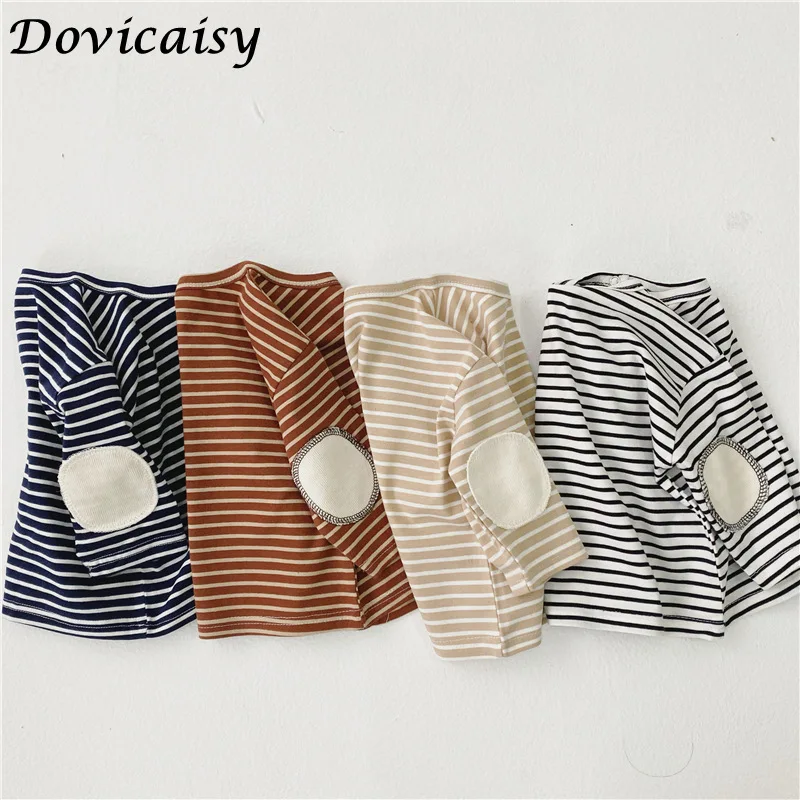 

2020 Baby T Shirt Infant Girls Spring Baby Girl Boy Long Sleeve Cotton Tops Tees Striped Tshirts For 0-3 Years Clothes