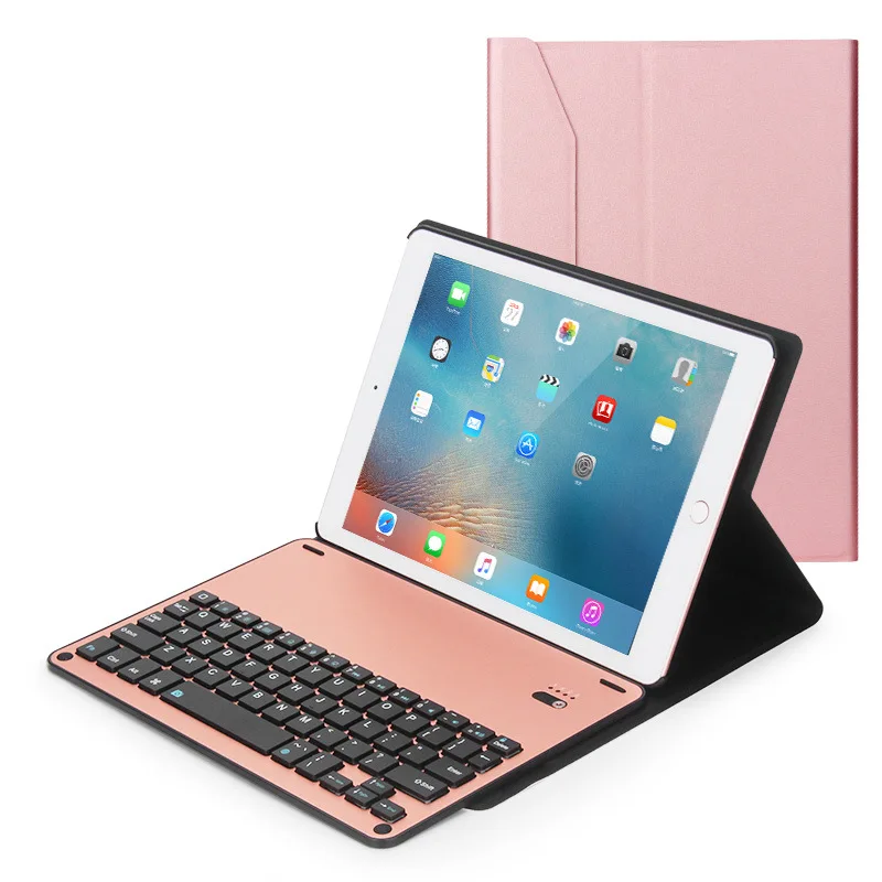 

Air3 10.5 2018 iPad Air2 Pro9.7 Aluminium Alloy-Split Bluetooth Keyboard Leather Sheath with Backlight