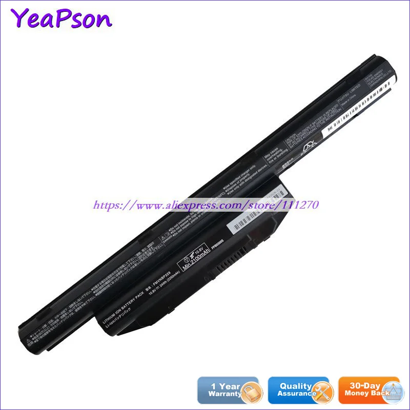 Подлинный аккумулятор Yeapson FMVNBP229 FMVNBP231 FMVNBP235 FPB0297S для ноутбука Fujitsu Lifebook A357 A544 A555 E554