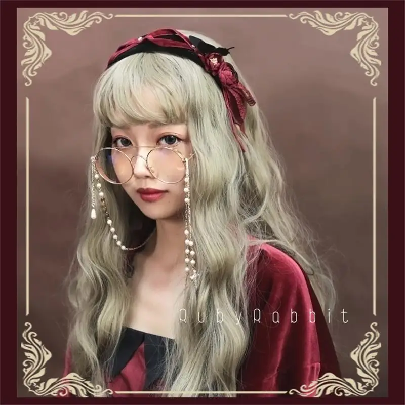 Готический сладкий Лолита японский мягкий девушка круглая коробка очки Harajuku
