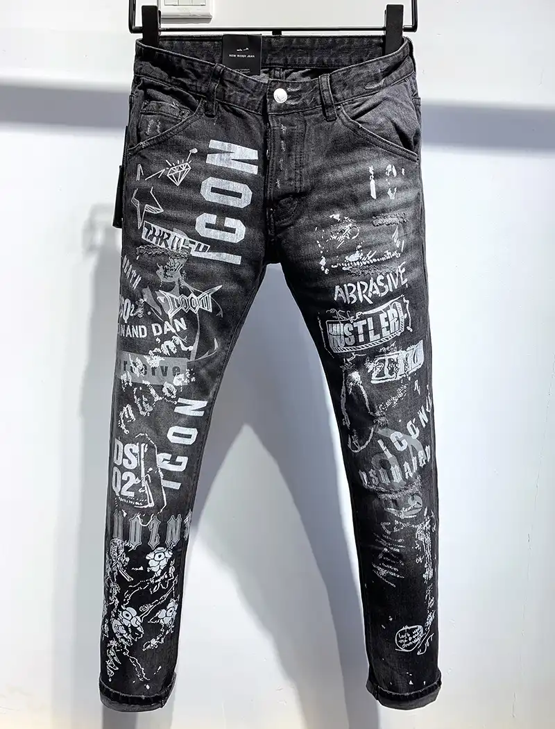 black dsq jeans