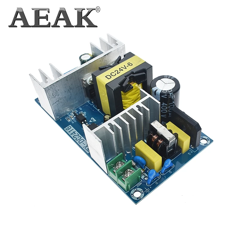 AEAK модуль питания AC 110V 220V к DC 24V 6A AC-DC импульсный источник питания