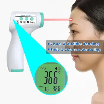 

GT-001 Digital Infrared Thermometer Non Contact Temperature Gun Laser Handheld IR Temp Gun Colorful LCD Display
