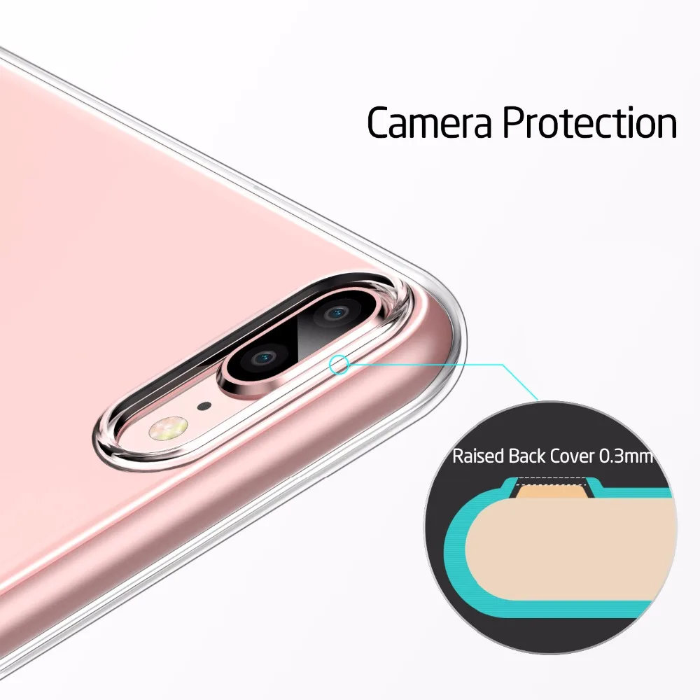 Чехол для iPhone 8/8 Plus, ESR Мягкий ТПУ бампер прозрачный чехол 0,8 мм ультра тонкий светильник Желейный чехол Чехол для iPhone8/8 Plus/7/7 P