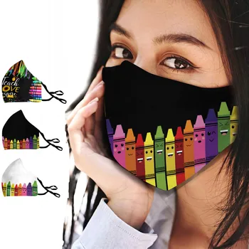 

3pcs Unisex Printing Adjustable And Washable Dust Mask Anti-pollution Anti-dust Face Mask Reusable Washable Cloth Mask for face