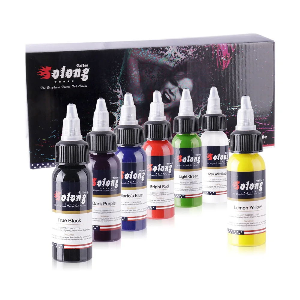 

7/14/24 Colors 30ml/bottle tattoo ink permanent Body Arts pigments for microblading pigment Makeup tattoo ink set
