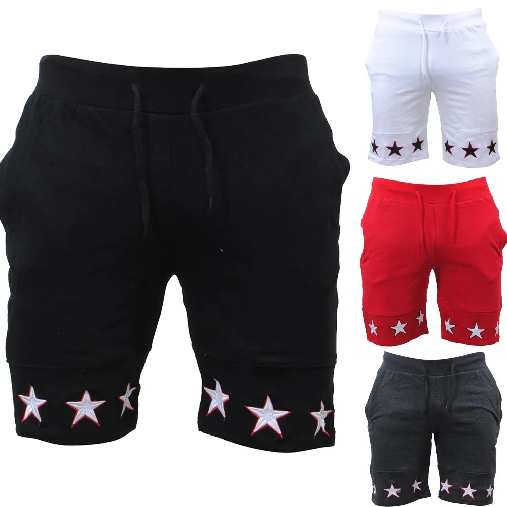 Модные мужские повседневные шорты со звездами и карманами для работы на пляже