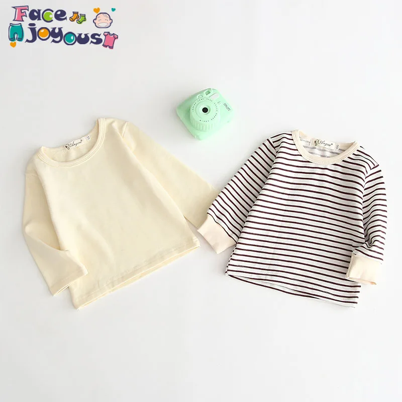 

Kids Baby Girls Sweatshirts Stripe Long Sleeve O-neck Tops Autumn T Shirt Clothing Children's Cotton Hoodies Costume