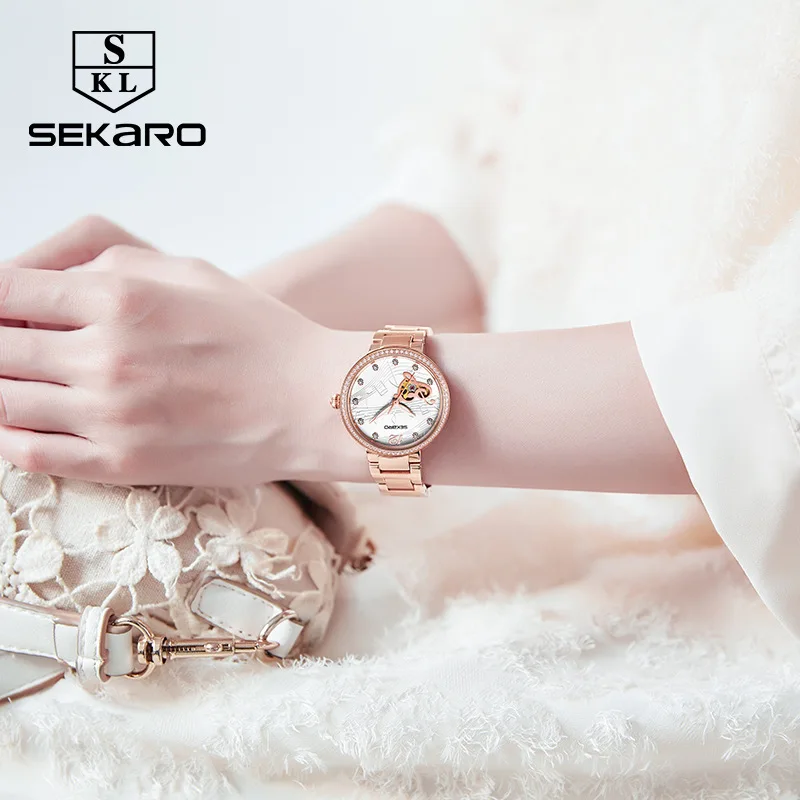 

2018 New Style Genuine Product Ladies' Watch Fully Automatic Analog Watch Fashion WOMEN'S Watch Students Waterproof Simple Steel
