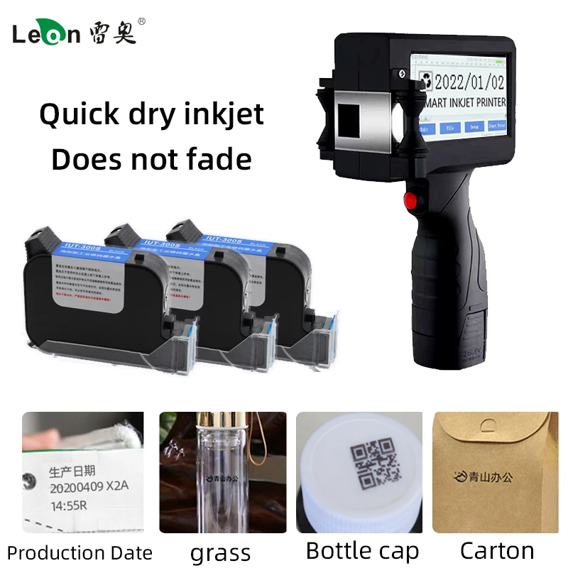 bluetooth small printer English Half Inch 12.7mm Handheld Coding Machine Production Date Bottle Cap Logo Label Packaging Small Inkjet Printer Portable portable instant photo printer