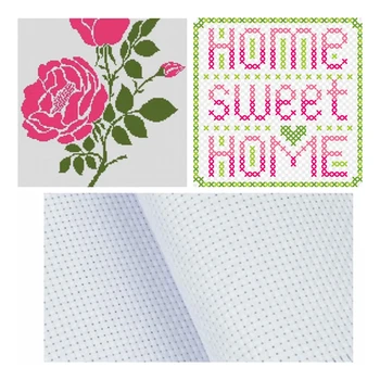 

Pure Cotton Embroidery Aida Cloth Classic Cross Stitch Fabric DIY Craft 11/14CT